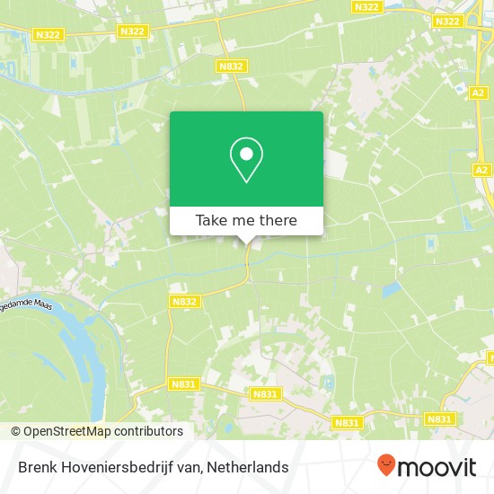 Brenk Hoveniersbedrijf van, Walderweg 1 kaart