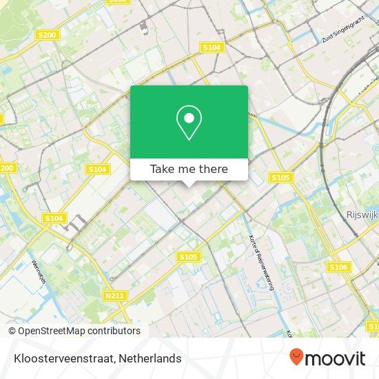 Kloosterveenstraat, Kloosterveenstraat, 2545 Den Haag, Nederland kaart