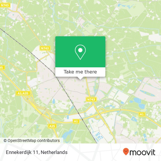 Ennekerdijk 11, Ennekerdijk 11, 7622 ED Borne, Nederland kaart