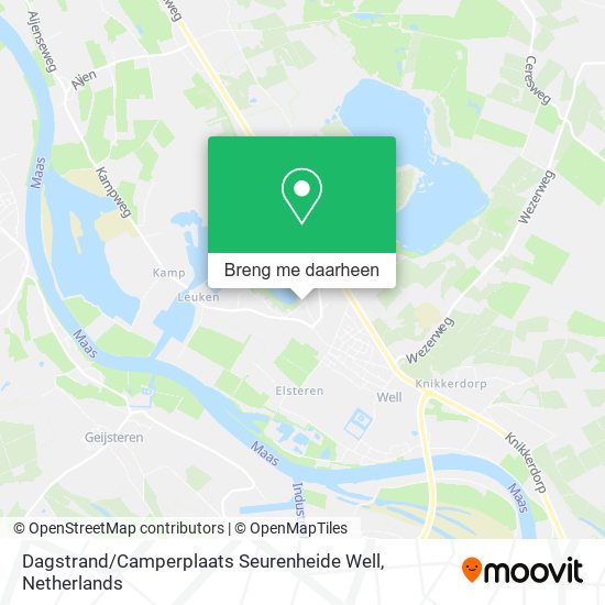 Dagstrand / Camperplaats Seurenheide Well kaart
