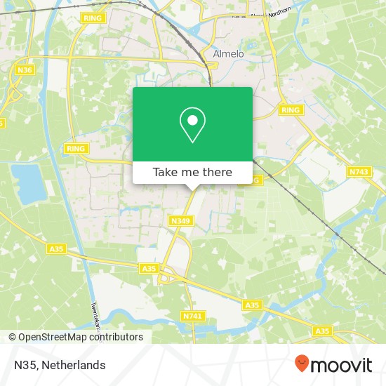 N35, 7609 Almelo kaart