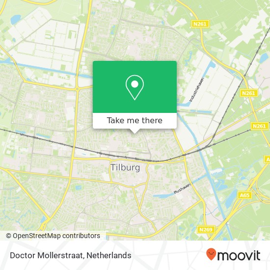 Doctor Mollerstraat, Doctor Mollerstraat, 5041 Tilburg, Nederland kaart