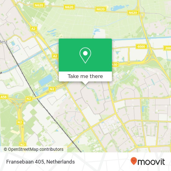 Fransebaan 405, Fransebaan 405, 5627 JT Eindhoven, Nederland kaart