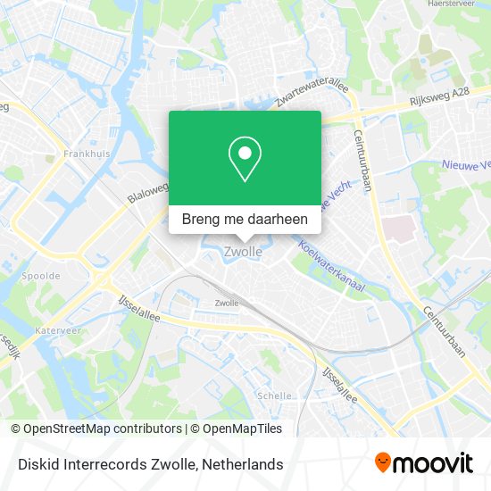 Diskid Interrecords Zwolle kaart