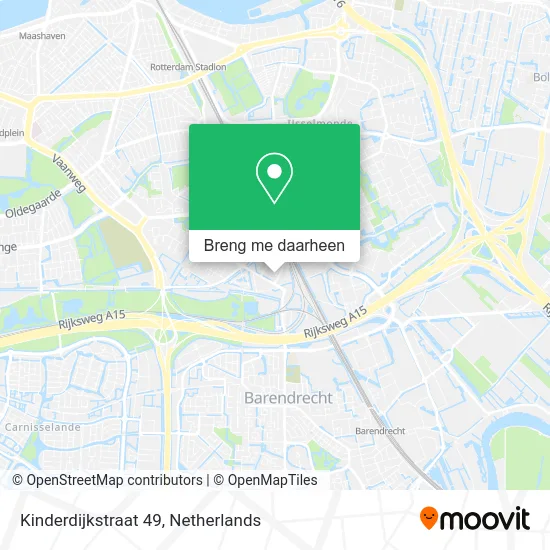 Kinderdijkstraat 49 kaart