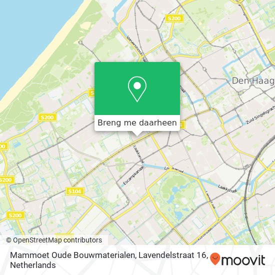 Mammoet Oude Bouwmaterialen, Lavendelstraat 16 kaart