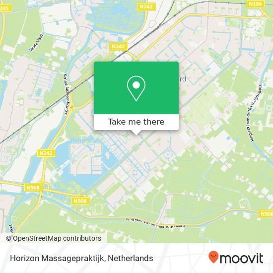 Horizon Massagepraktijk, Rosa Spierplantsoen 37 kaart