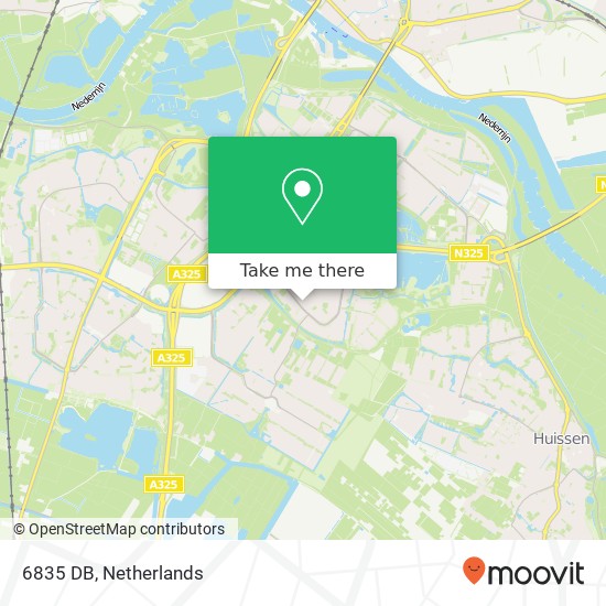 6835 DB, 6835 DB Arnhem, Nederland kaart