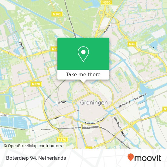 Boterdiep 94, 9712 LS Groningen kaart