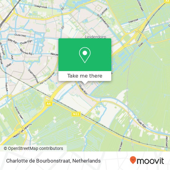 Charlotte de Bourbonstraat, 2351 RN Leiderdorp kaart