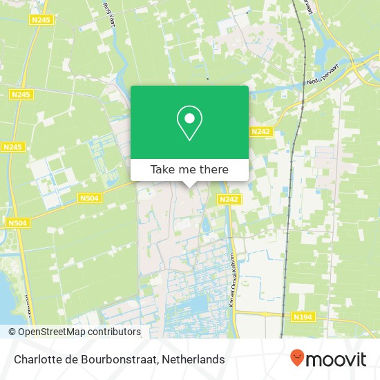 Charlotte de Bourbonstraat, 1723 KM Noord-Scharwoude kaart