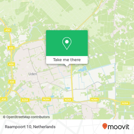 Raampoort 10, 5403 VX Uden kaart