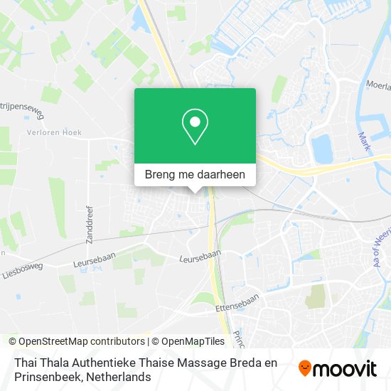 Thai Thala Authentieke Thaise Massage Breda en Prinsenbeek kaart