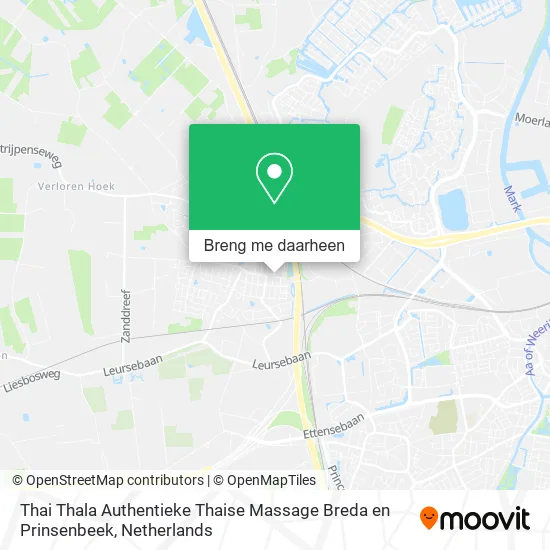 Thai Thala Authentieke Thaise Massage Breda en Prinsenbeek kaart