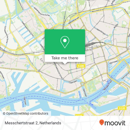 Messchertstraat 2, 3023 TH Rotterdam kaart