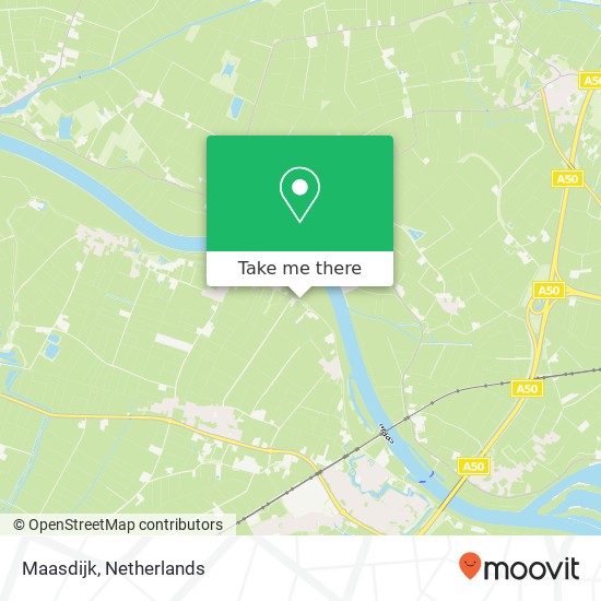Maasdijk, 5371 Ravenstein kaart