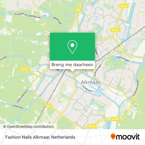 Fashion Nails Alkmaar kaart