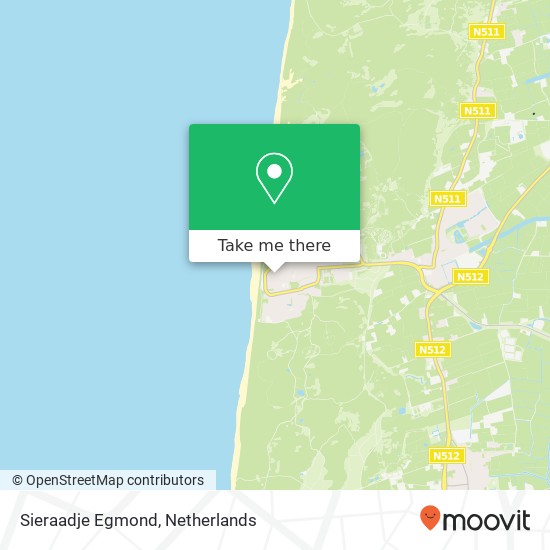 Sieraadje Egmond, Voorstraat 144A kaart