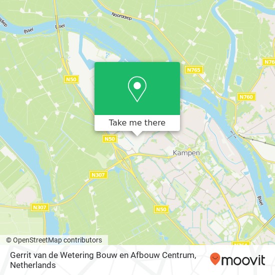 Gerrit van de Wetering Bouw en Afbouw Centrum kaart