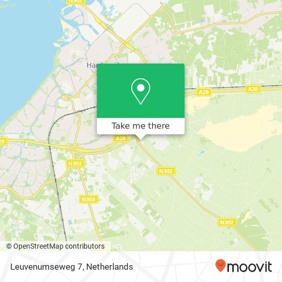 Leuvenumseweg 7, Leuvenumseweg 7, 3847 LA Harderwijk, Nederland kaart