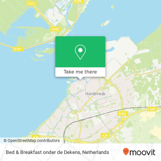 Bed & Breakfast onder de Dekens kaart