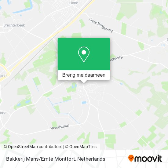 Bakkerij Mans/Emté Montfort kaart