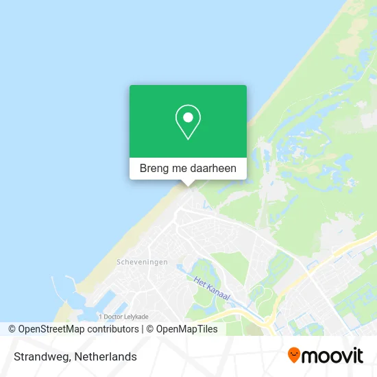 Strandweg kaart