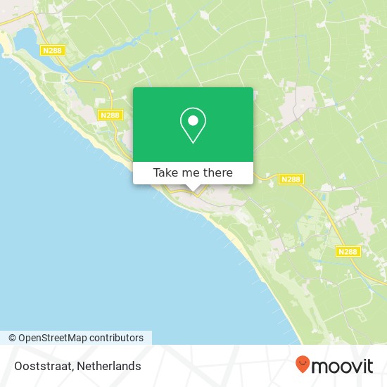 Ooststraat, 4374 AG Zoutelande kaart