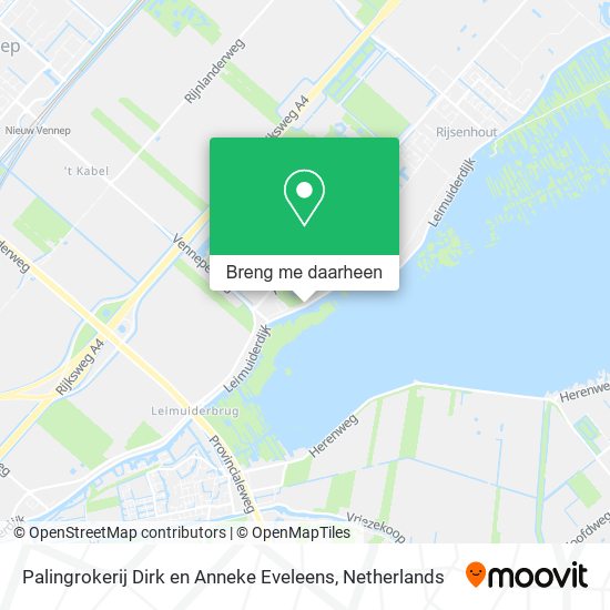 Palingrokerij Dirk en Anneke Eveleens kaart