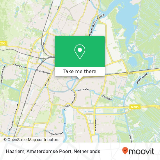 Haarlem, Amsterdamse Poort kaart