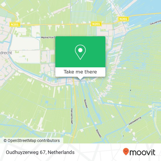 Oudhuyzerweg 67, Oudhuyzerweg 67, 3648 AB Wilnis, Nederland kaart