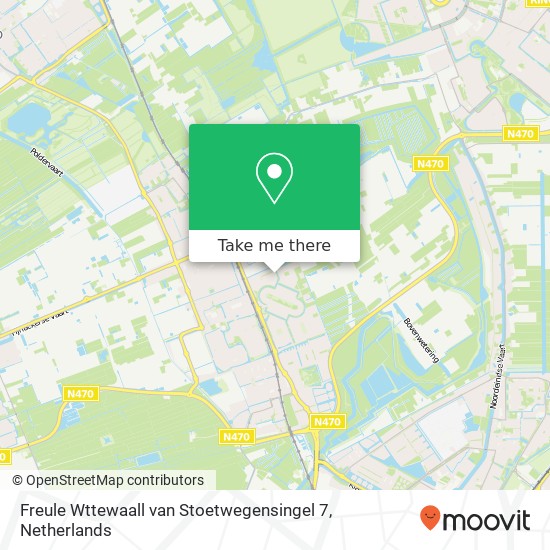 Freule Wttewaall van Stoetwegensingel 7, 2642 BX Pijnacker kaart