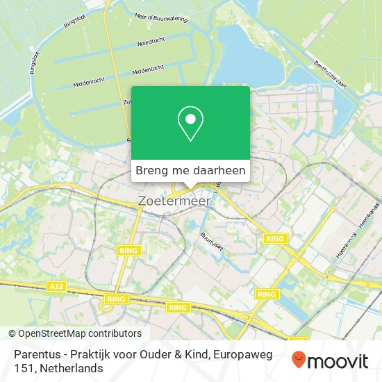 Parentus - Praktijk voor Ouder & Kind, Europaweg 151 kaart