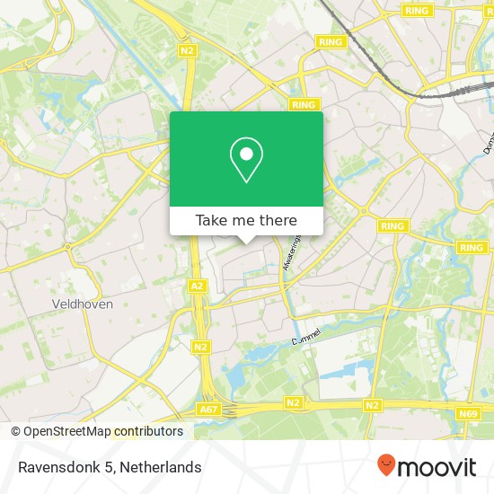 Ravensdonk 5, 5653 KR Eindhoven kaart