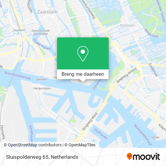 Sluispolderweg 65 kaart