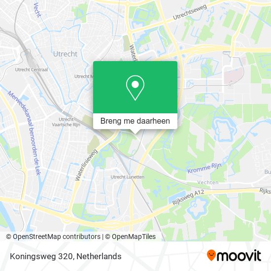Koningsweg 320 kaart
