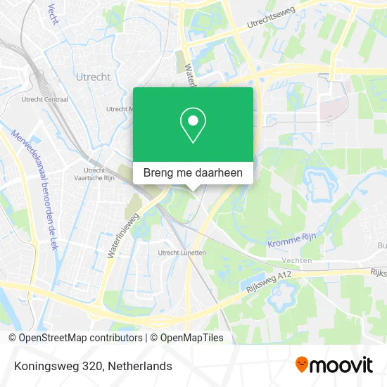 Koningsweg 320 kaart