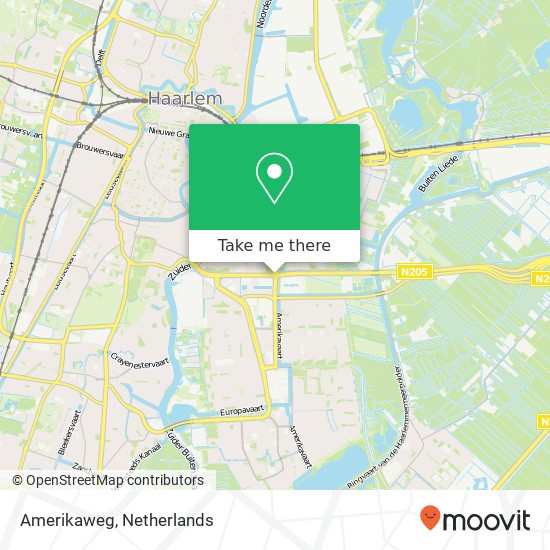 Amerikaweg, 2033 Haarlem kaart