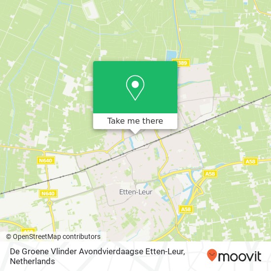 De Groene Vlinder Avondvierdaagse Etten-Leur, Concordialaan 206 kaart