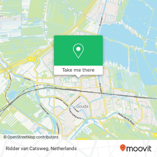 Ridder van Catsweg, Ridder van Catsweg, 2805 Gouda, Nederland kaart