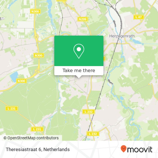 Theresiastraat 6, 6462 EJ Kerkrade kaart