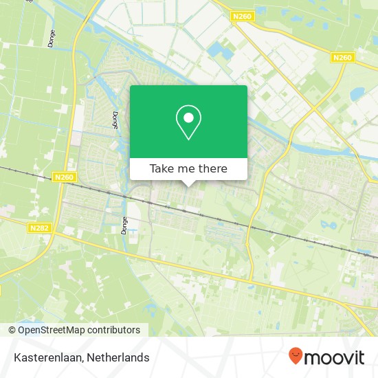 Kasterenlaan, Kasterenlaan, 5045 RA Tilburg, Nederland kaart