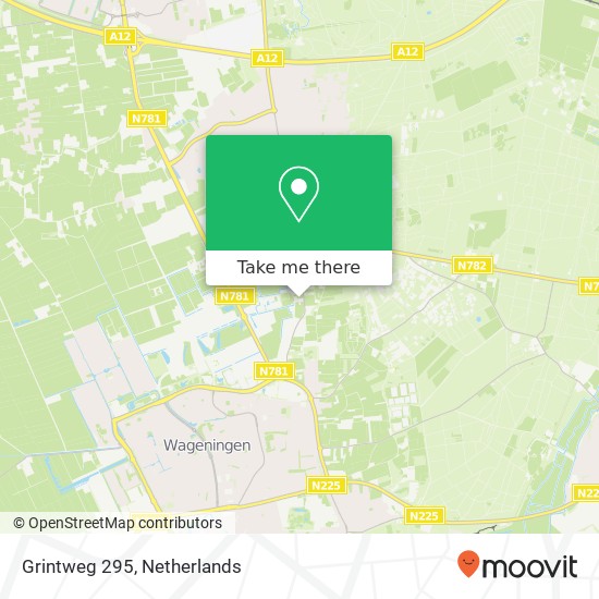 Grintweg 295, Grintweg 295, 6704 AR Wageningen, Nederland kaart