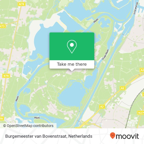 Burgemeester van Bovenstraat, 6107 CR Stevensweert kaart