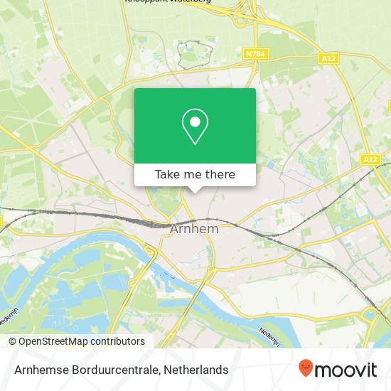 Arnhemse Borduurcentrale kaart