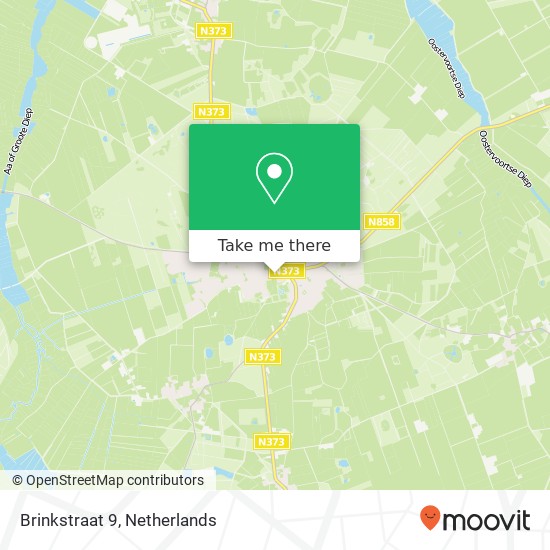 Brinkstraat 9, 9331 JE Norg kaart