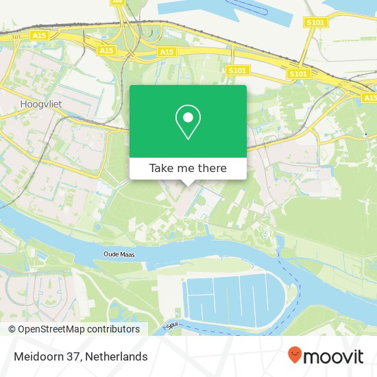 Meidoorn 37, Meidoorn 37, 3171 NB Poortugaal, Nederland kaart