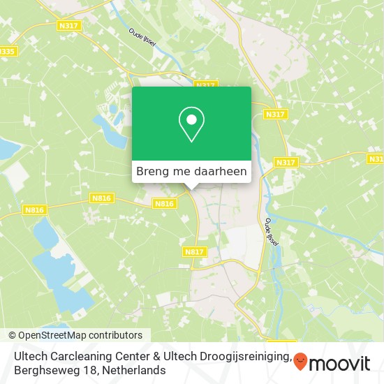 Ultech Carcleaning Center & Ultech Droogijsreiniging, Berghseweg 18 kaart