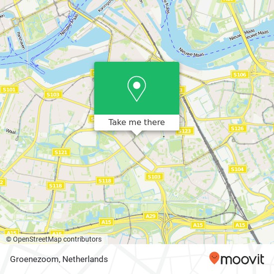 Groenezoom, 3075 Rotterdam kaart