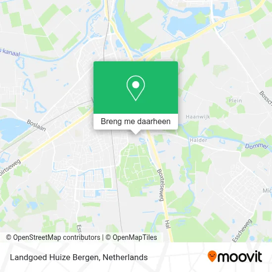 Landgoed Huize Bergen kaart